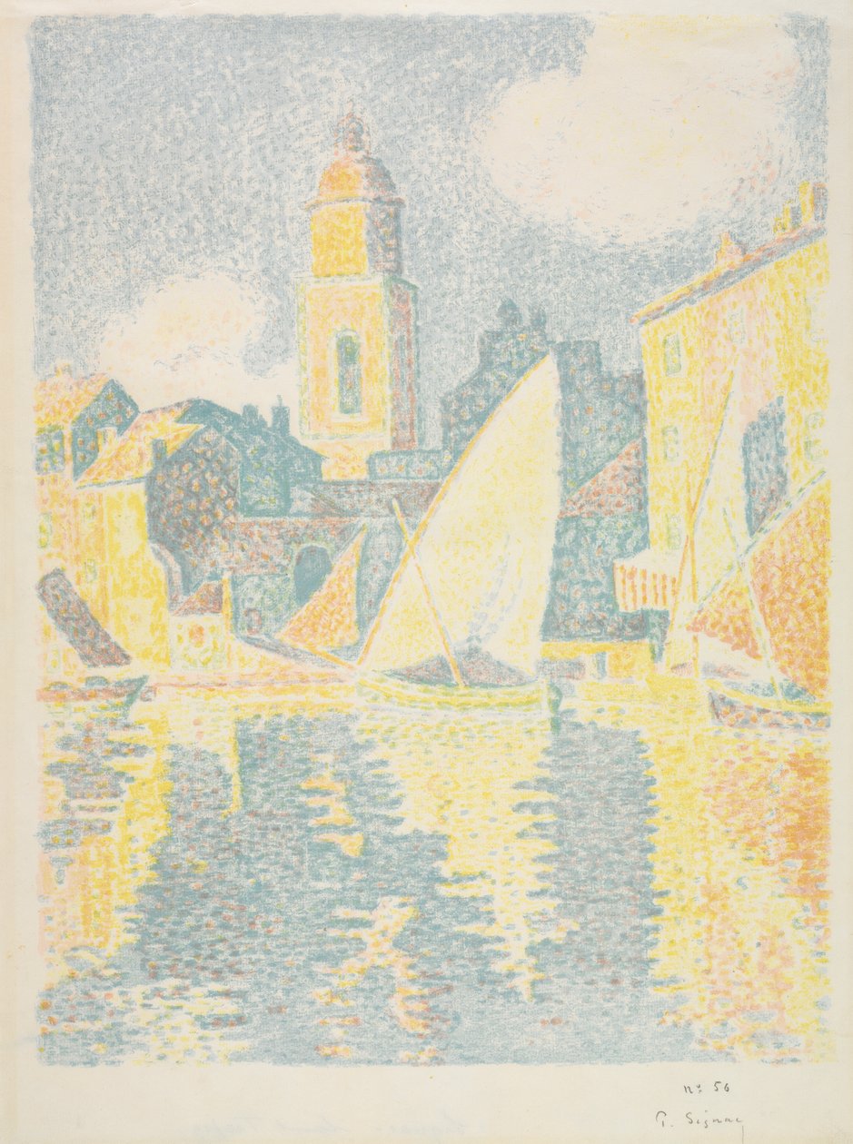 Saint-Tropez: Havnen af Paul Signac
