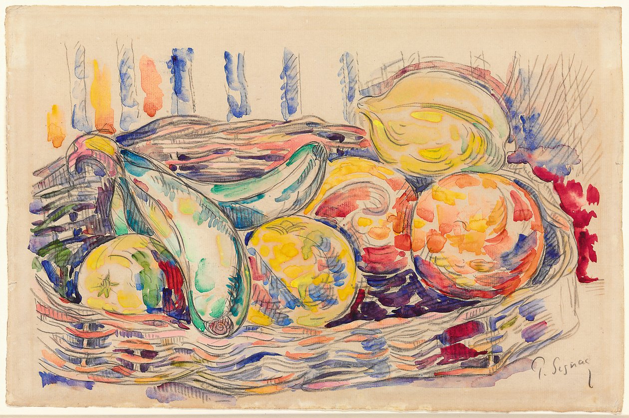 Stilleben, ca. 1918-1920 af Paul Signac