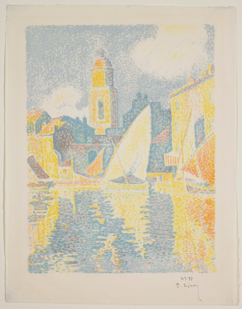 Havnen i St. Tropez af Paul Signac
