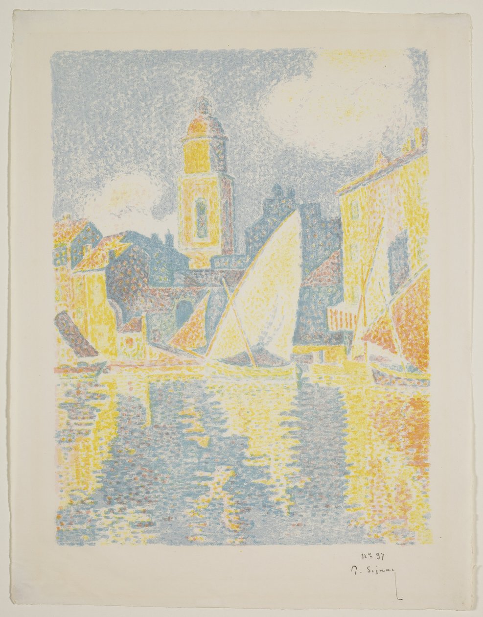 Havnen i St. Tropez af Paul Signac