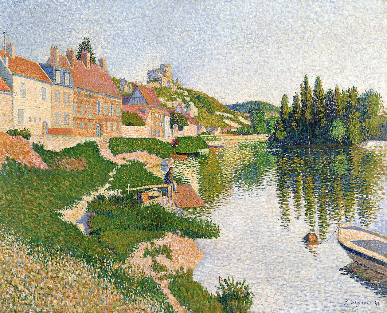 Flodbredden, Petit-Andely af Paul Signac