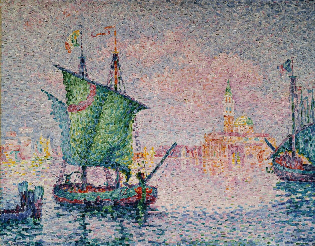 Venedig - den lyserøde sky af Paul Signac