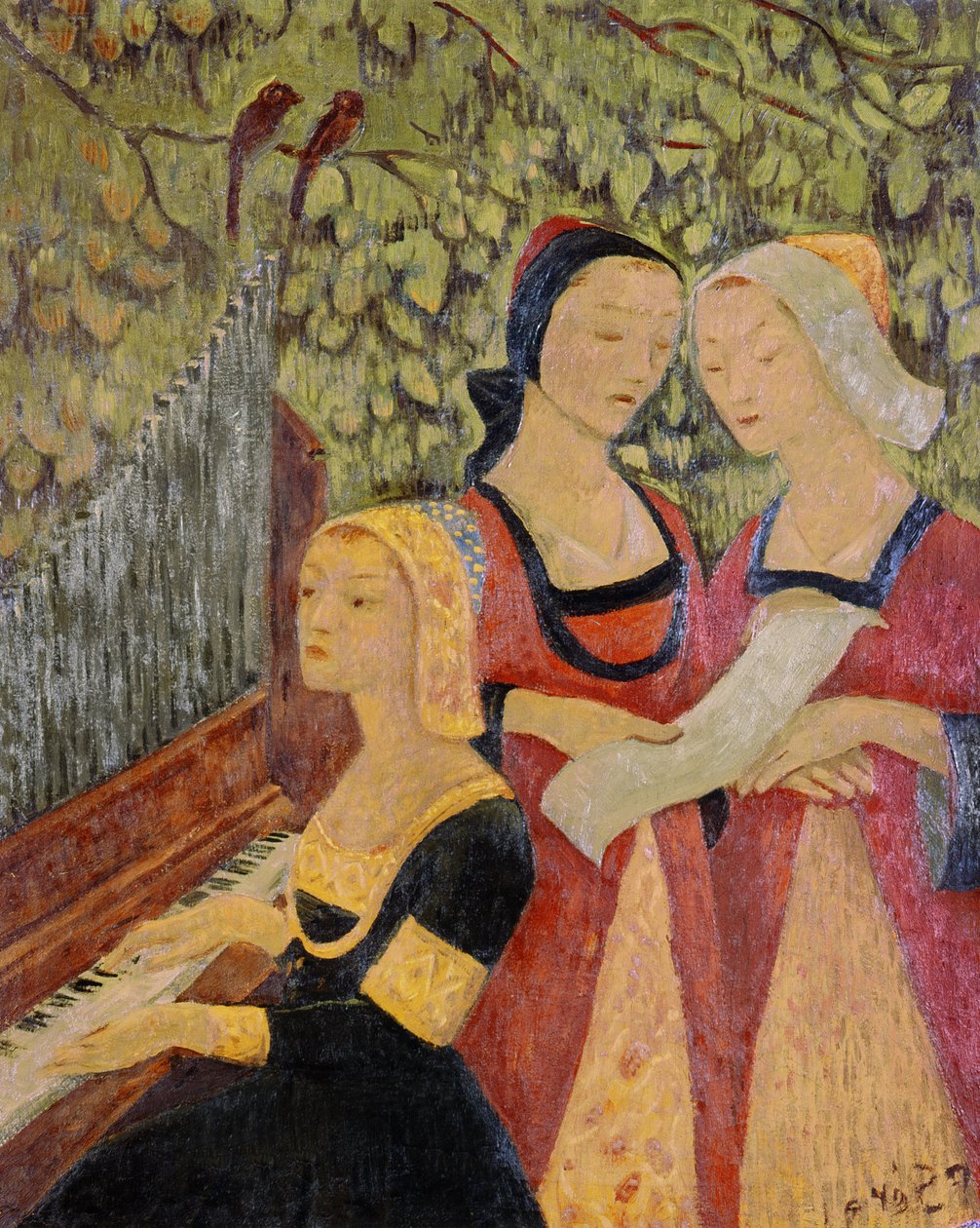 Bretonske kvinder (olie) af Paul Sérusier