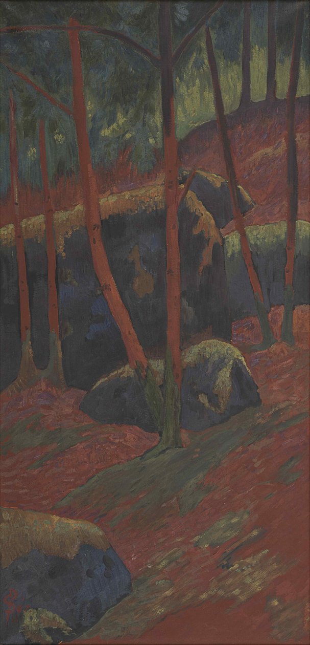 The Red Wood, ca. 1895. af Paul Sérusier