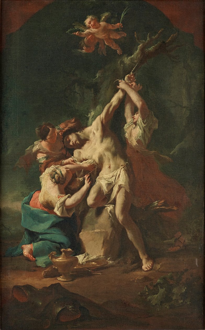 Sankt Sebastian og kvinderne af Paul Troger