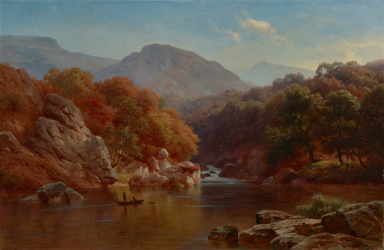 Landskab i Pennsylvania 1862 (olie på lærred) af Paul Weber