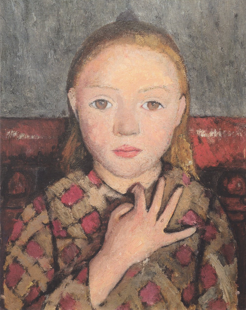 Portræt af en pige af Paula Modersohn Becker