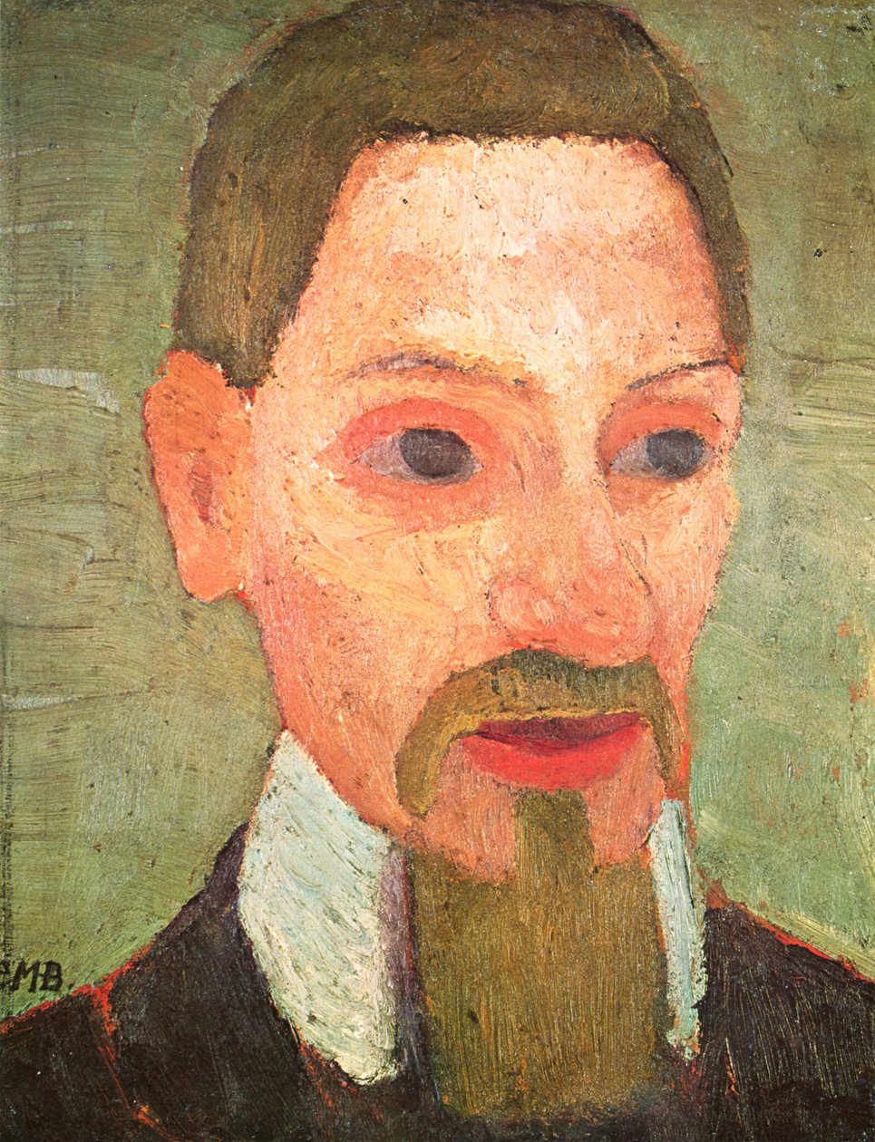 Portræt af Rainer Maria Rilke af Paula Modersohn Becker