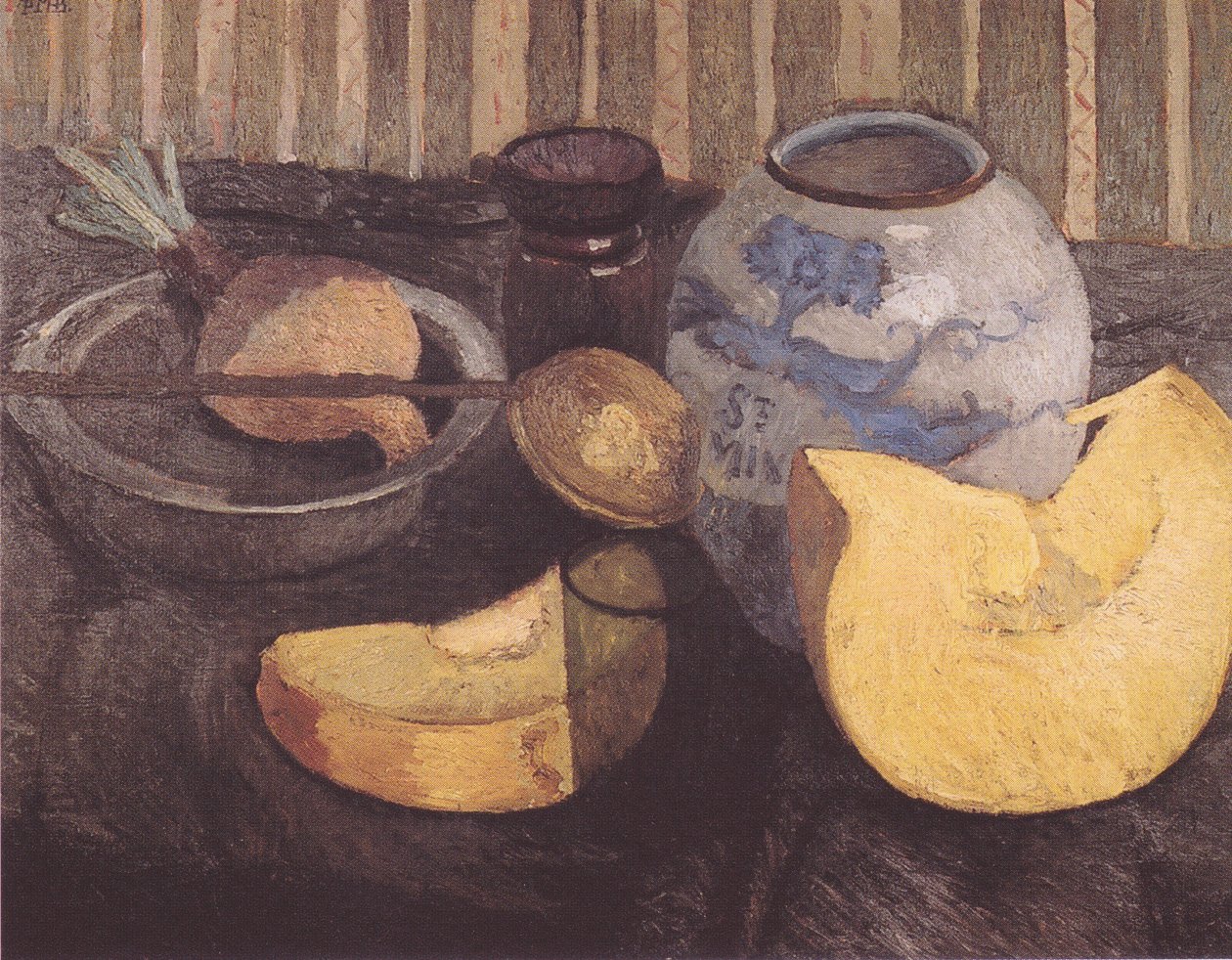 Stilleben med et græskar af Paula Modersohn Becker