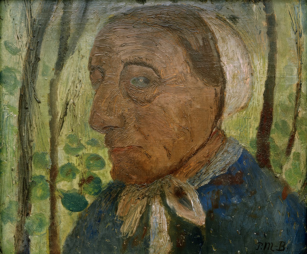 Gammel bondekone af Paula Modersohn Becker