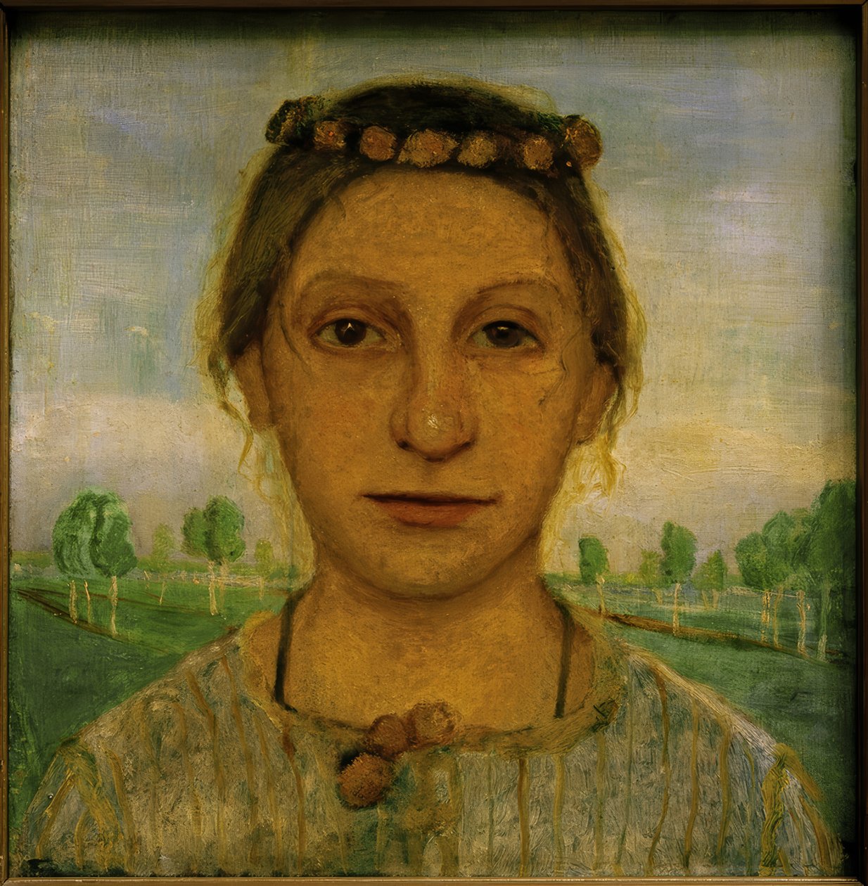 Portræt af søster Herma af Paula Modersohn Becker