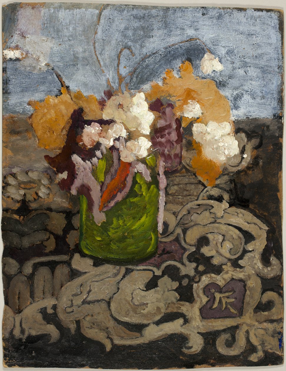 Stilleben med grøn vase af Paula Modersohn Becker