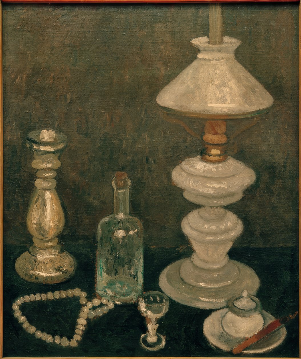 Stilleben med en glaslampe af Paula Modersohn Becker