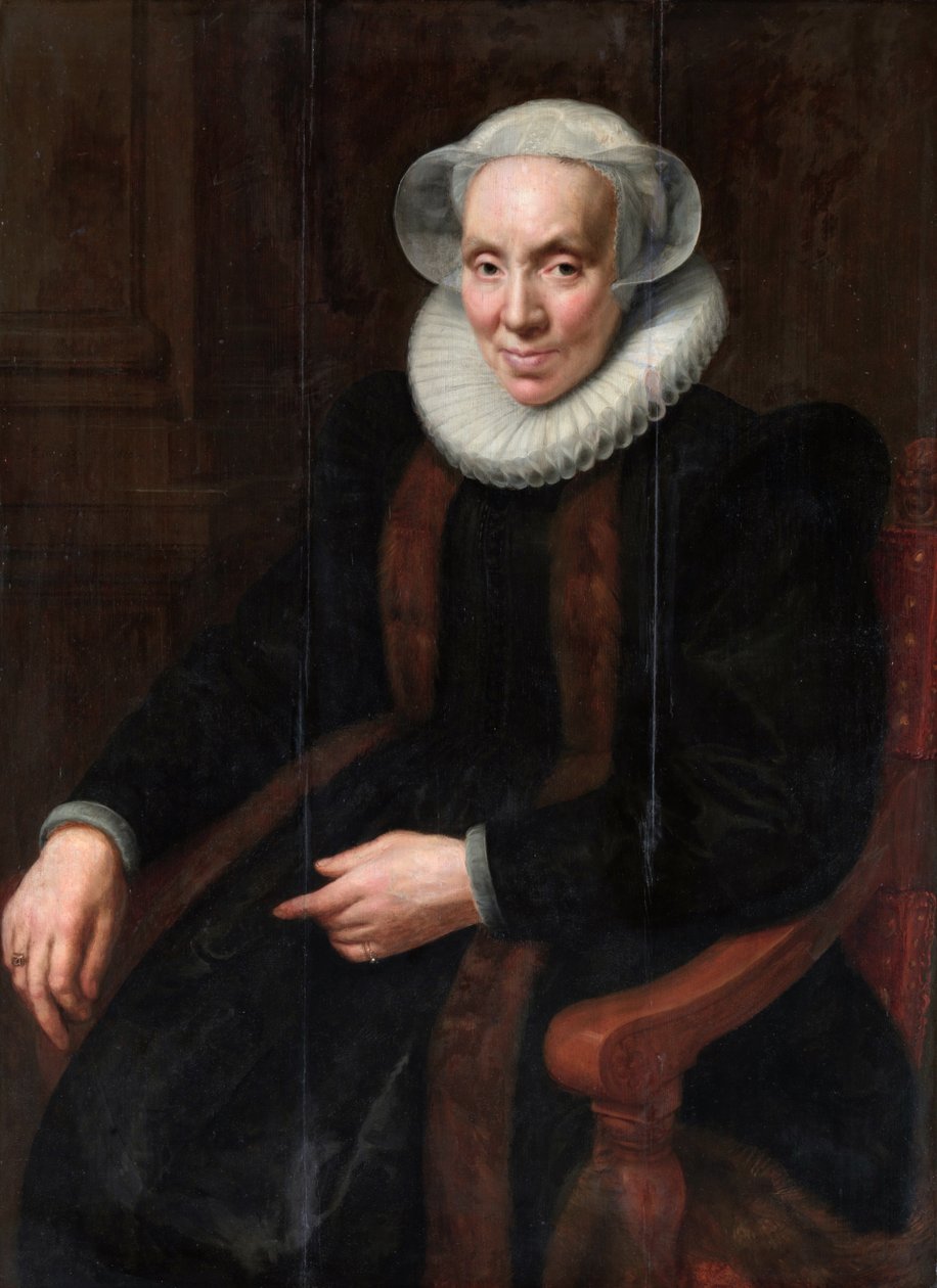 Portræt af Maria af Utrecht (1553-1629) af Paulus Moreelse