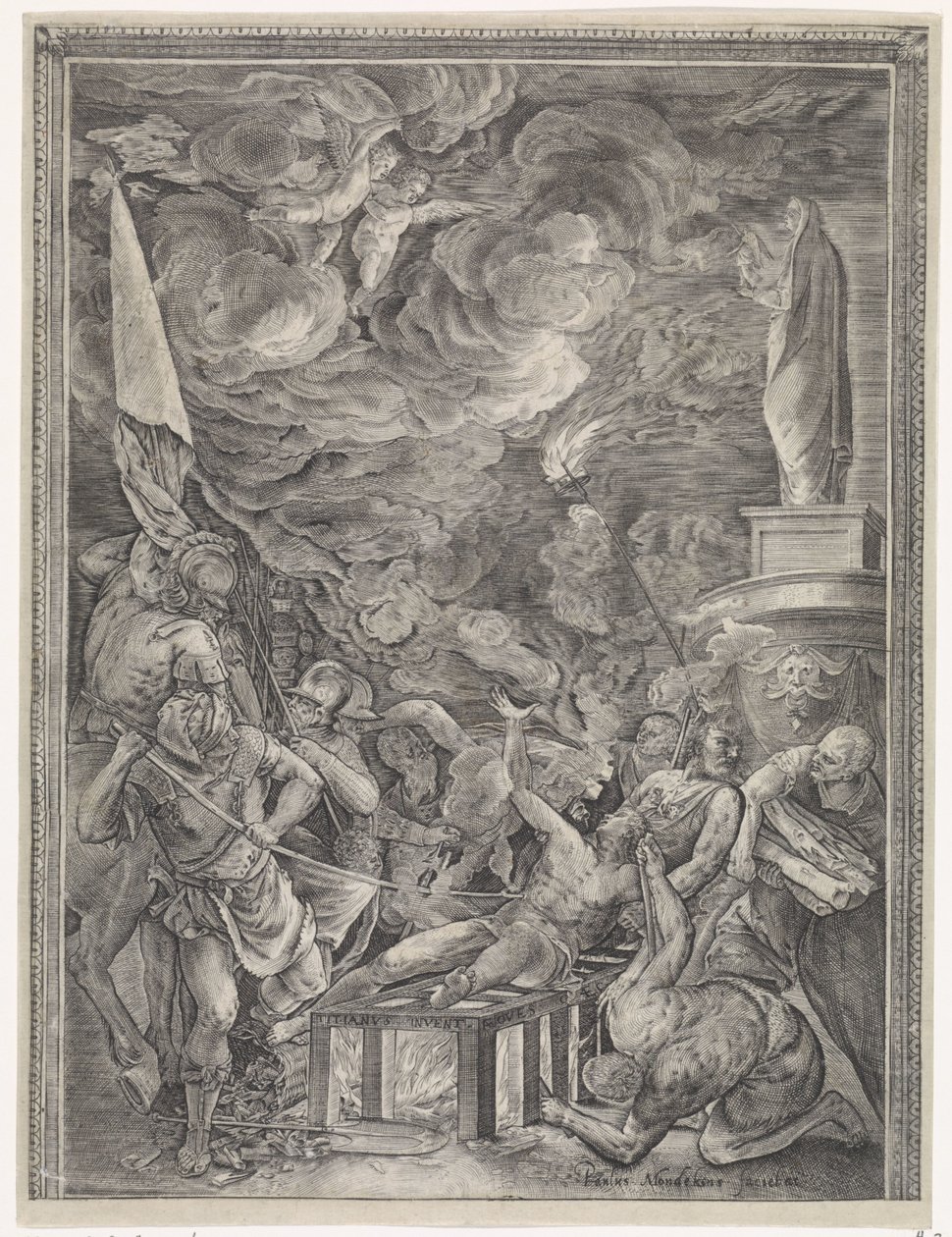 Sankt Laurentius martyrium af Paulus Mondekens