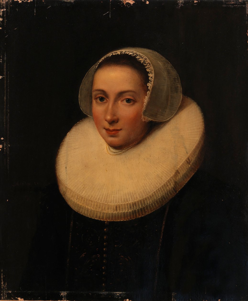 Portræt af en dame af Paulus Moreelse