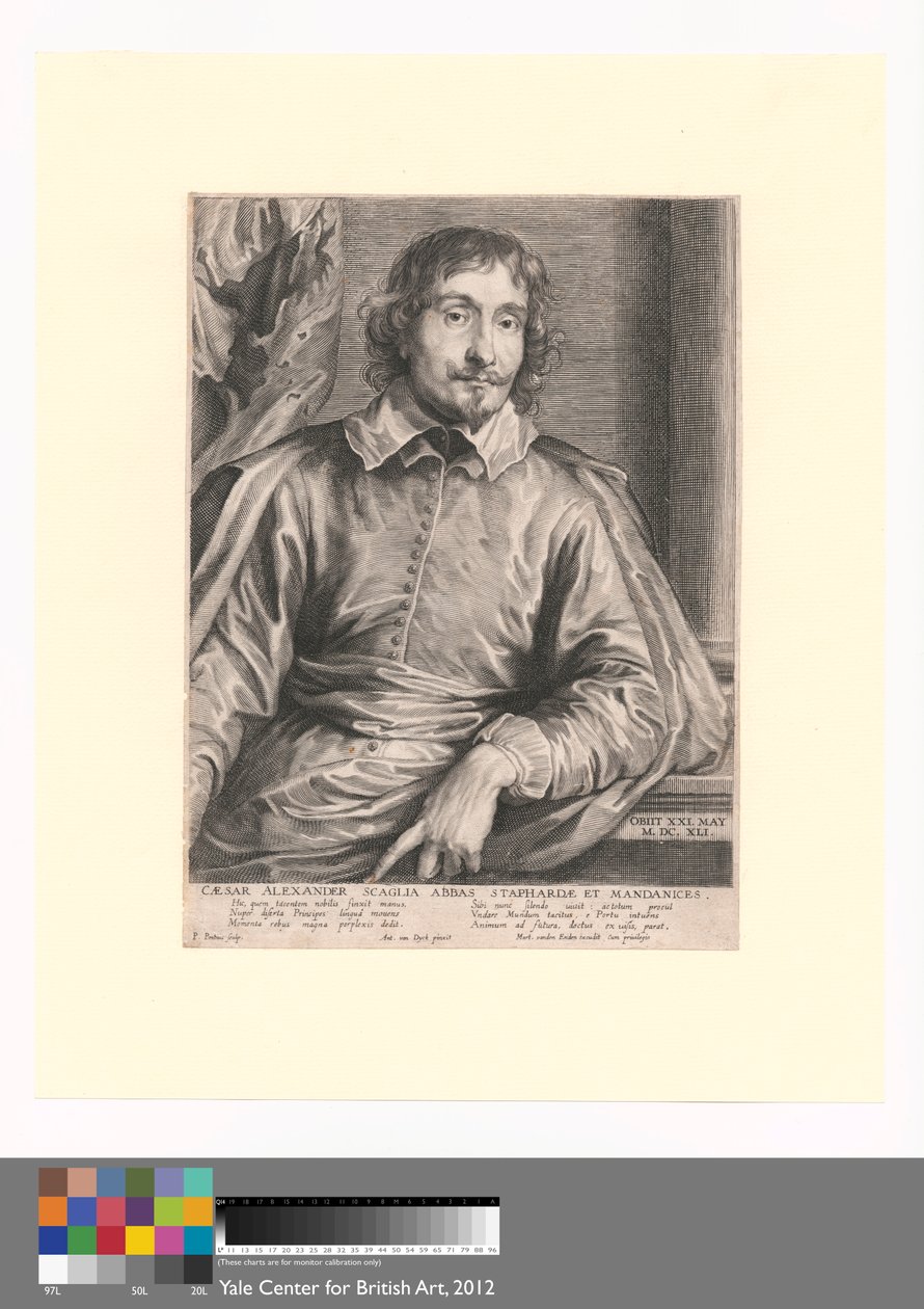 Cæsar Alexander Scaglia Abbed af Staphardæ og Mandanices af Paulus Pontius
