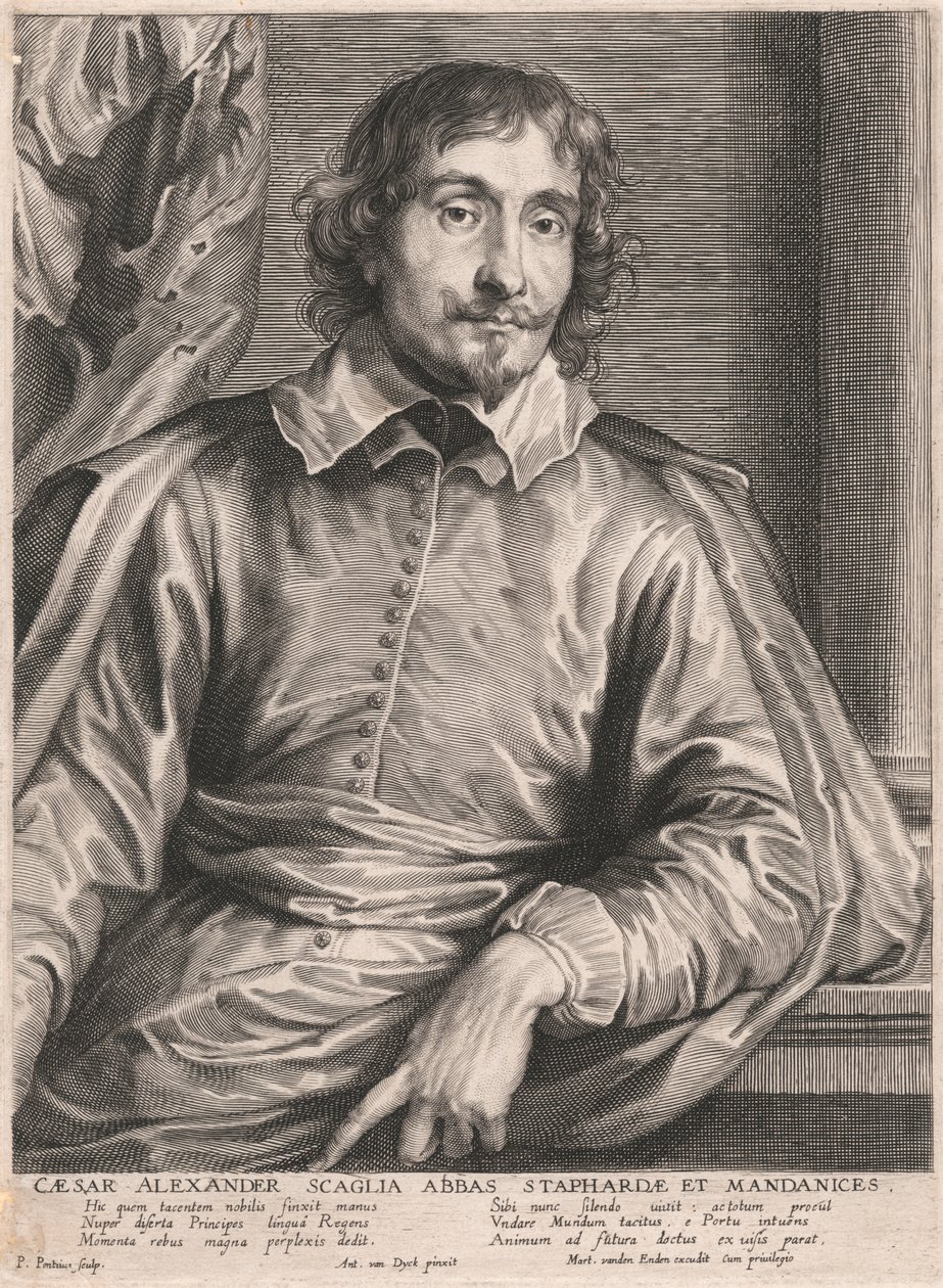 Cæsar Alexander Scaglia Abbed af Staphardæ og Mandanices af Paulus Pontius