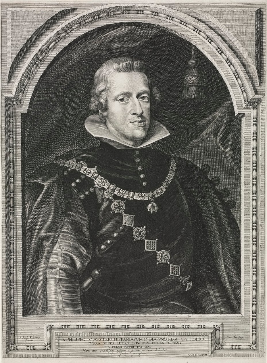 Portræt af Philip IV. af Paulus Pontius