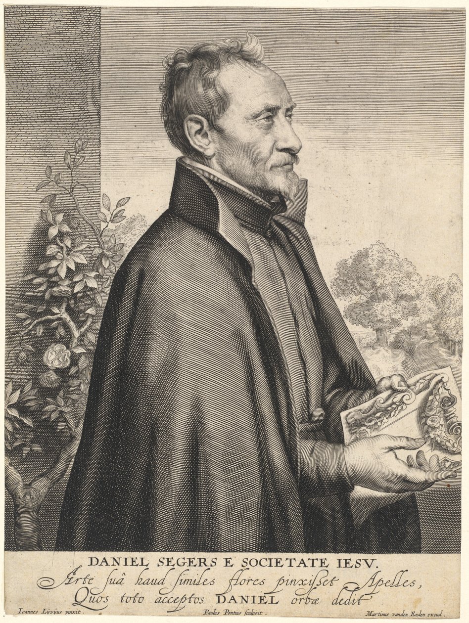Daniel Segers, jesuiterpræst af Paulus Pontius after Jan Lievens