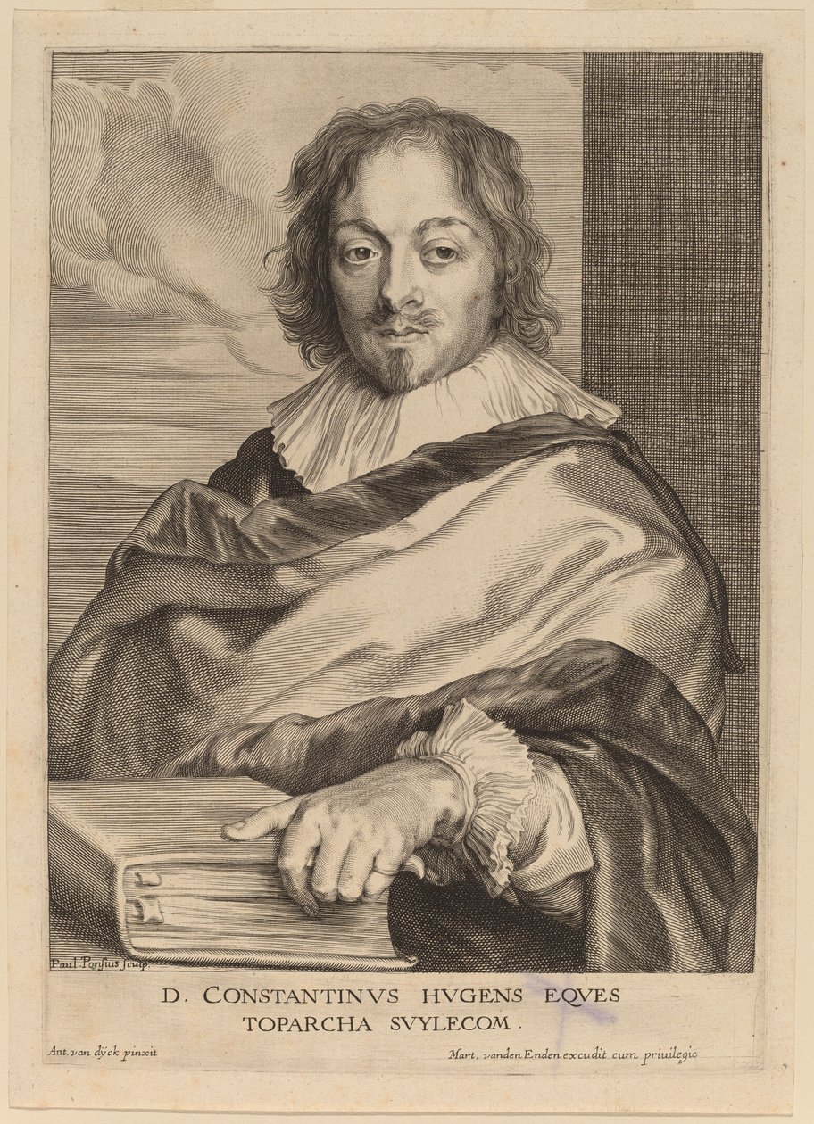 Konstantin Huygens af Paulus Pontius after Sir Anthony van Dyck
