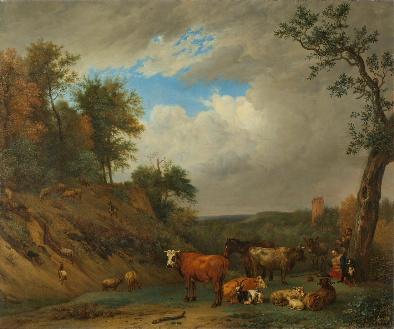 Hyrder med deres kvæg af Paulus Potter (after)