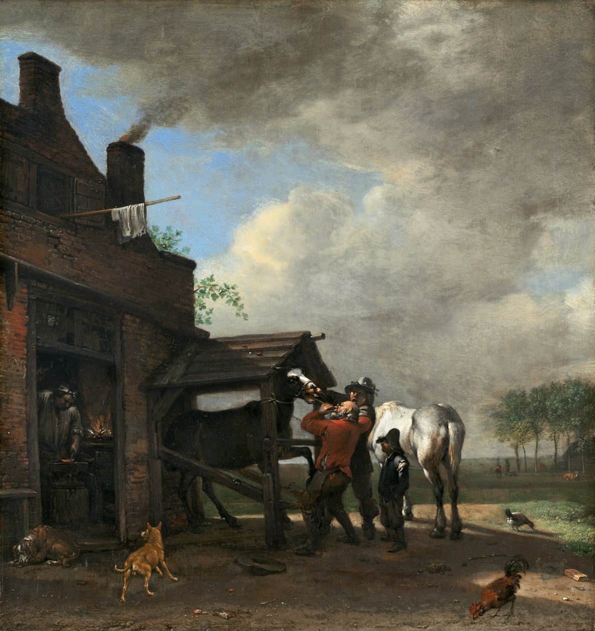 En beslagsmandsforretning af Paulus Potter