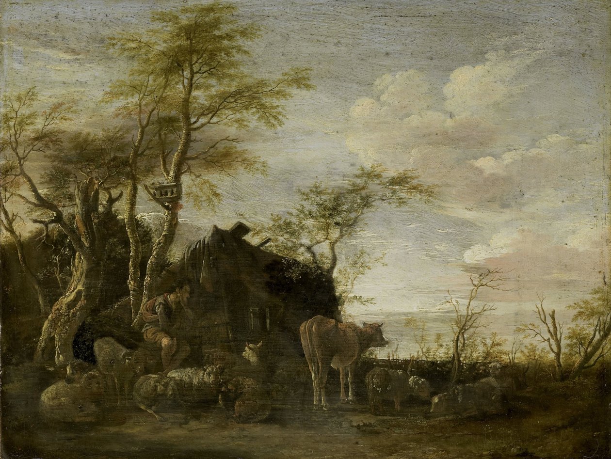 En hyrdehytte af Paulus Potter
