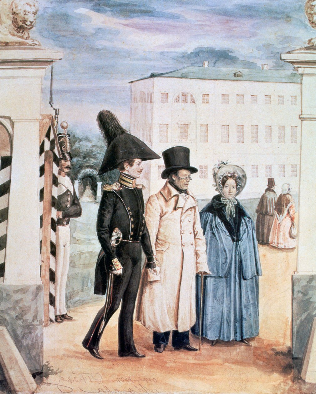 Gåturen, 1837 af Pavel Andreevich Fedotov