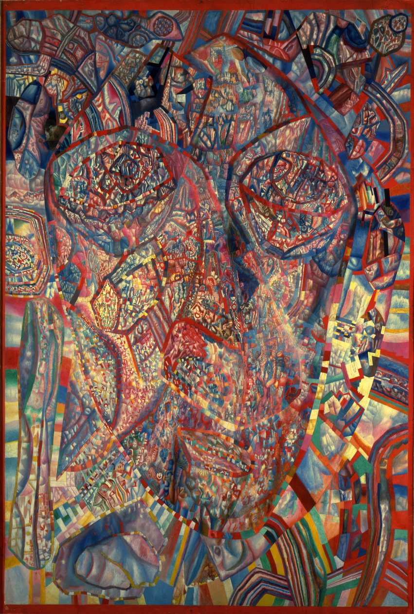 Et levende hoved, 1923 af Pavel Nikolayevich Filonov