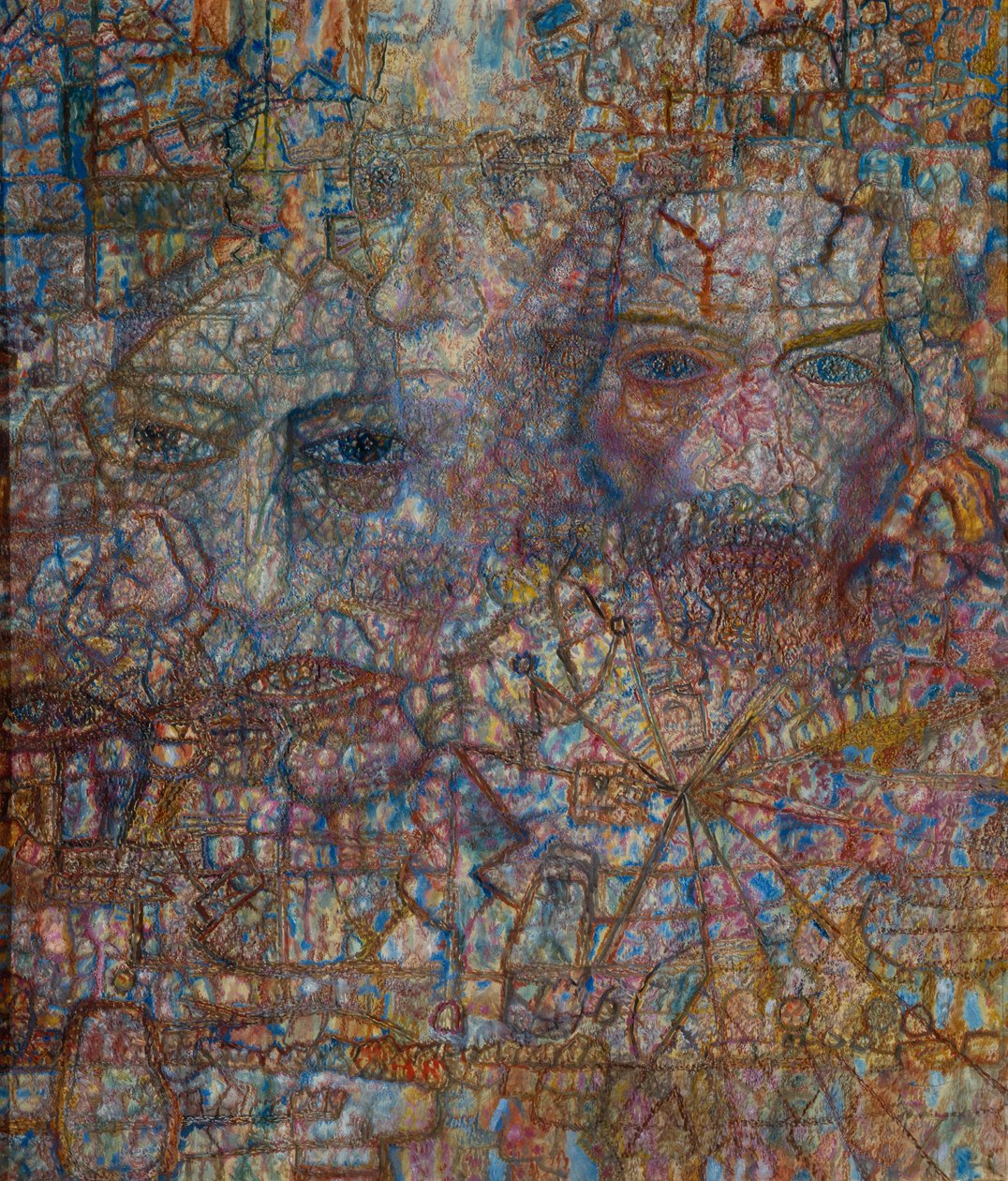 Ansigter, 1940 af Pavel Nikolayevich Filonov