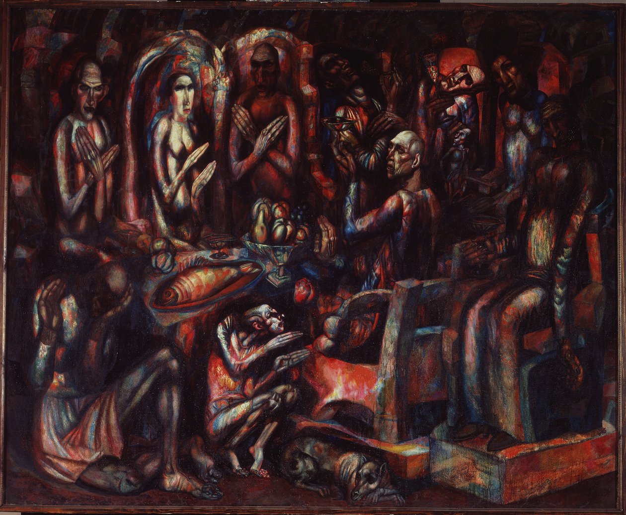 Kongernes Fest, 1913 af Pavel Nikolayevich Filonov
