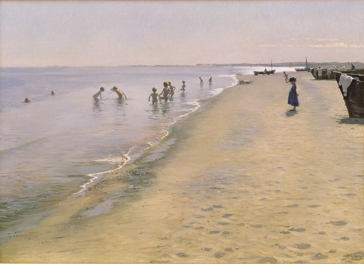 Sommerdag ved Sydstranden i Skagen, 1884 af Peder Severin Krøyer