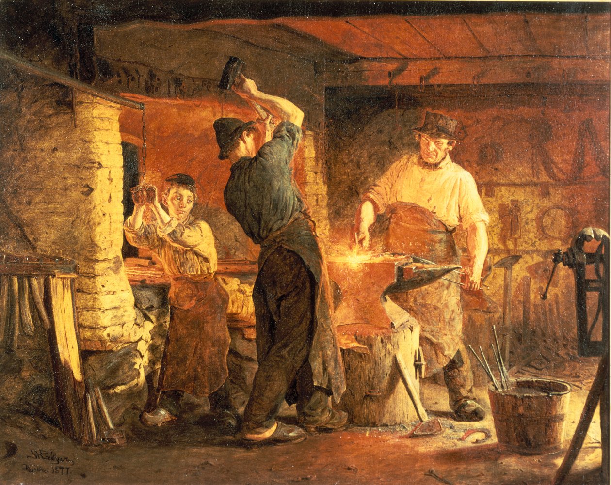 Smedjen af Peder Severin Krøyer
