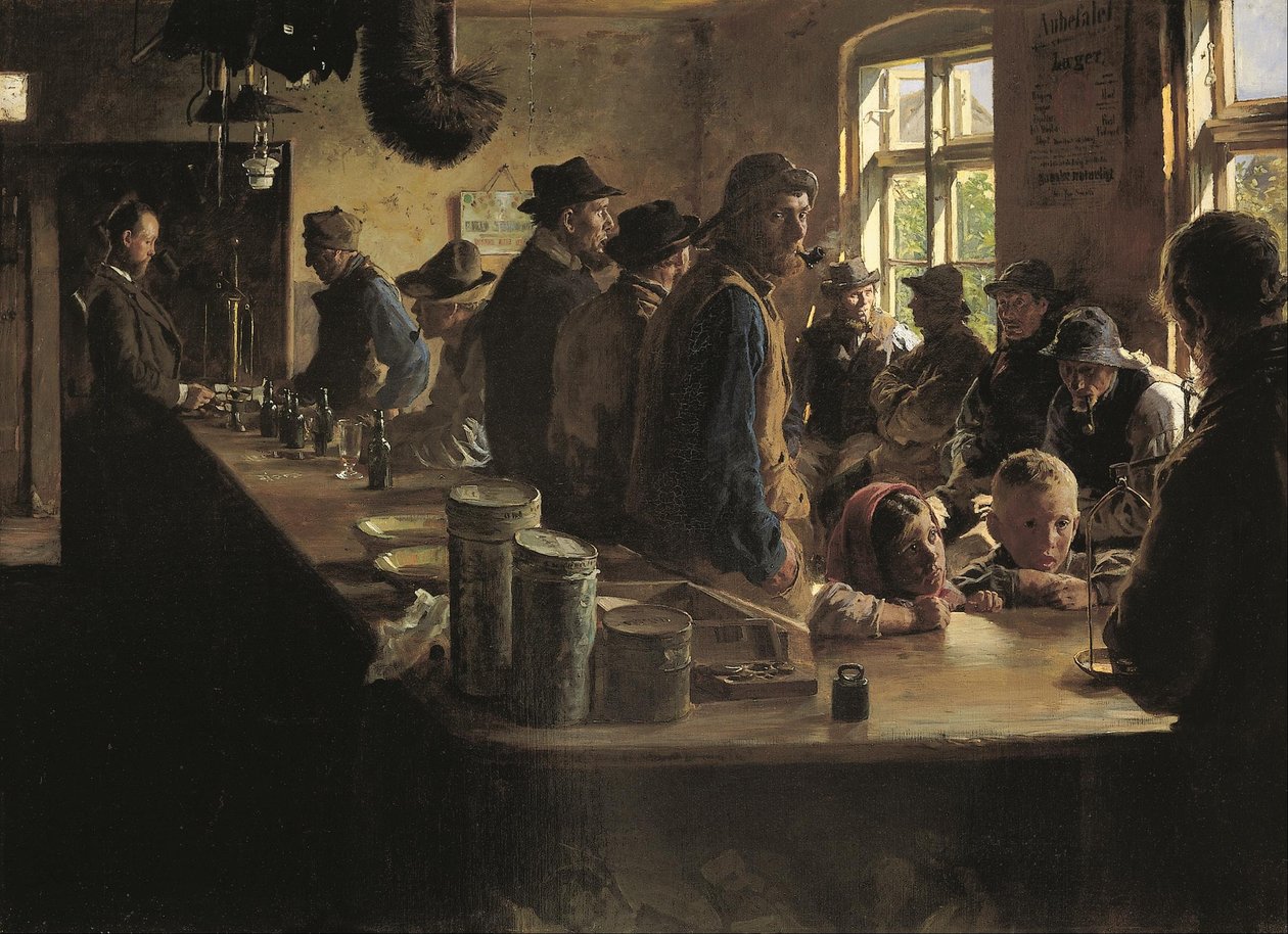 A sejlerne, når der ikke fisker af Peder Severin Krøyer