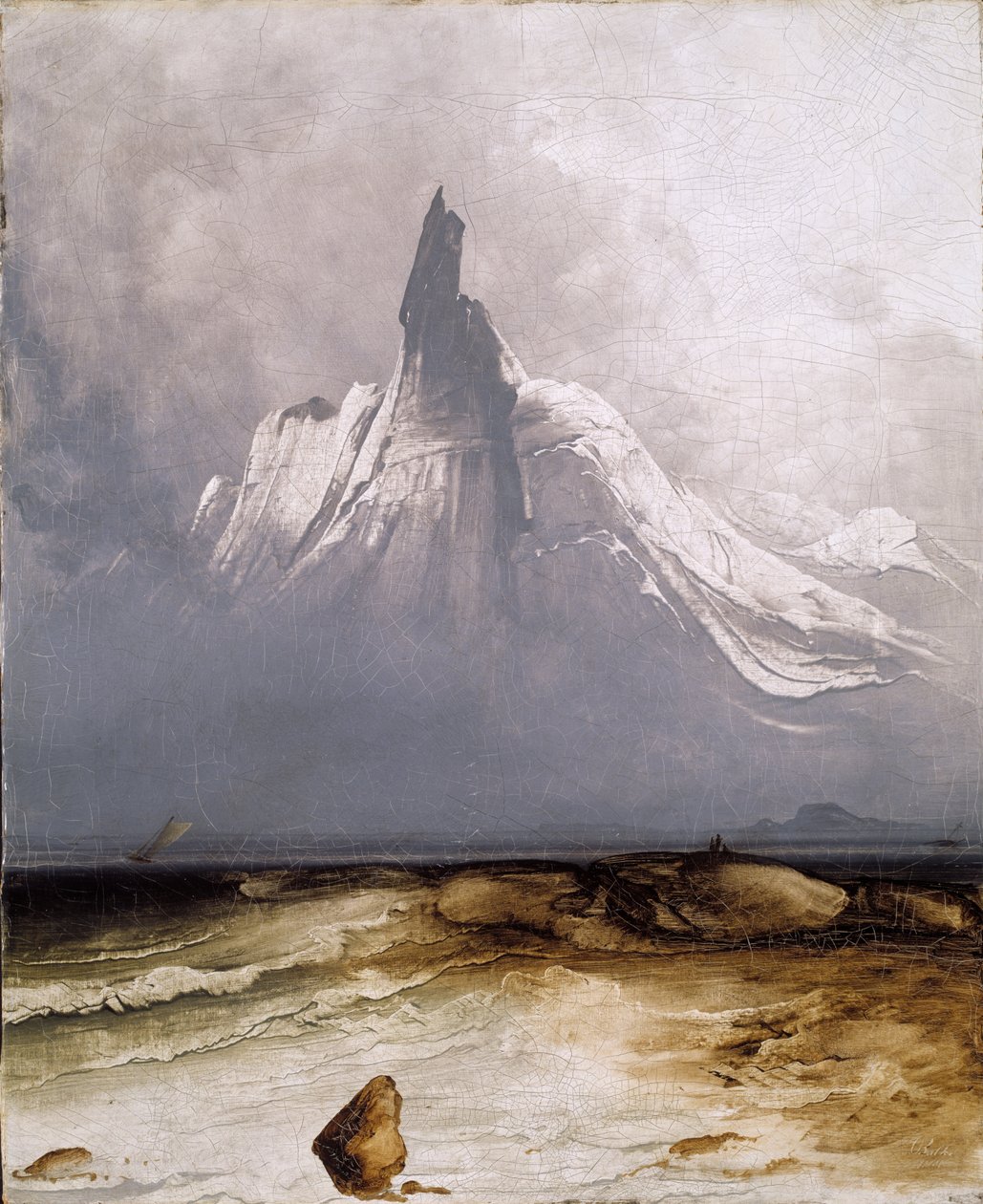Stetind i tåge af Peder Balke