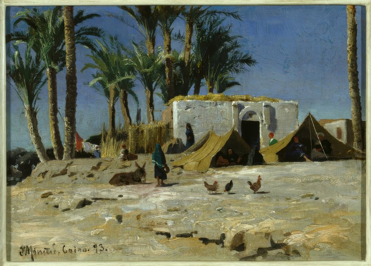 Beduinenlager i Kairo af Peder Monsted