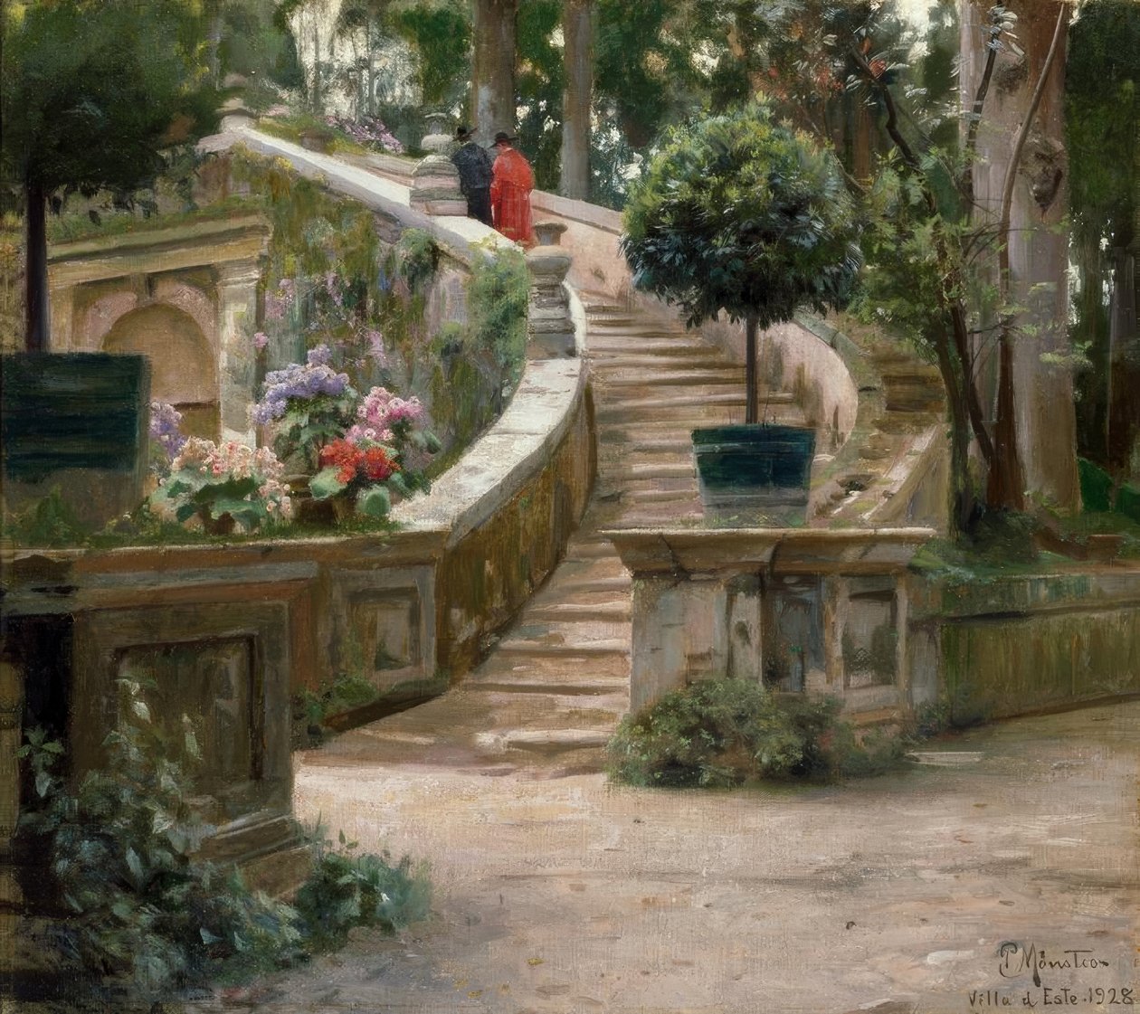 I parken af ​​Villa dEste af Peder Monsted