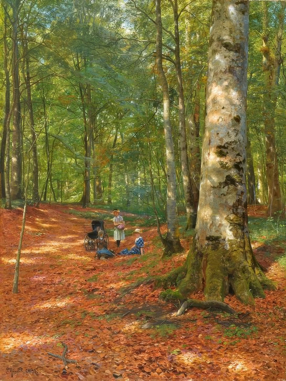 P.Mönsted, I skovlysningen af Peder Monsted
