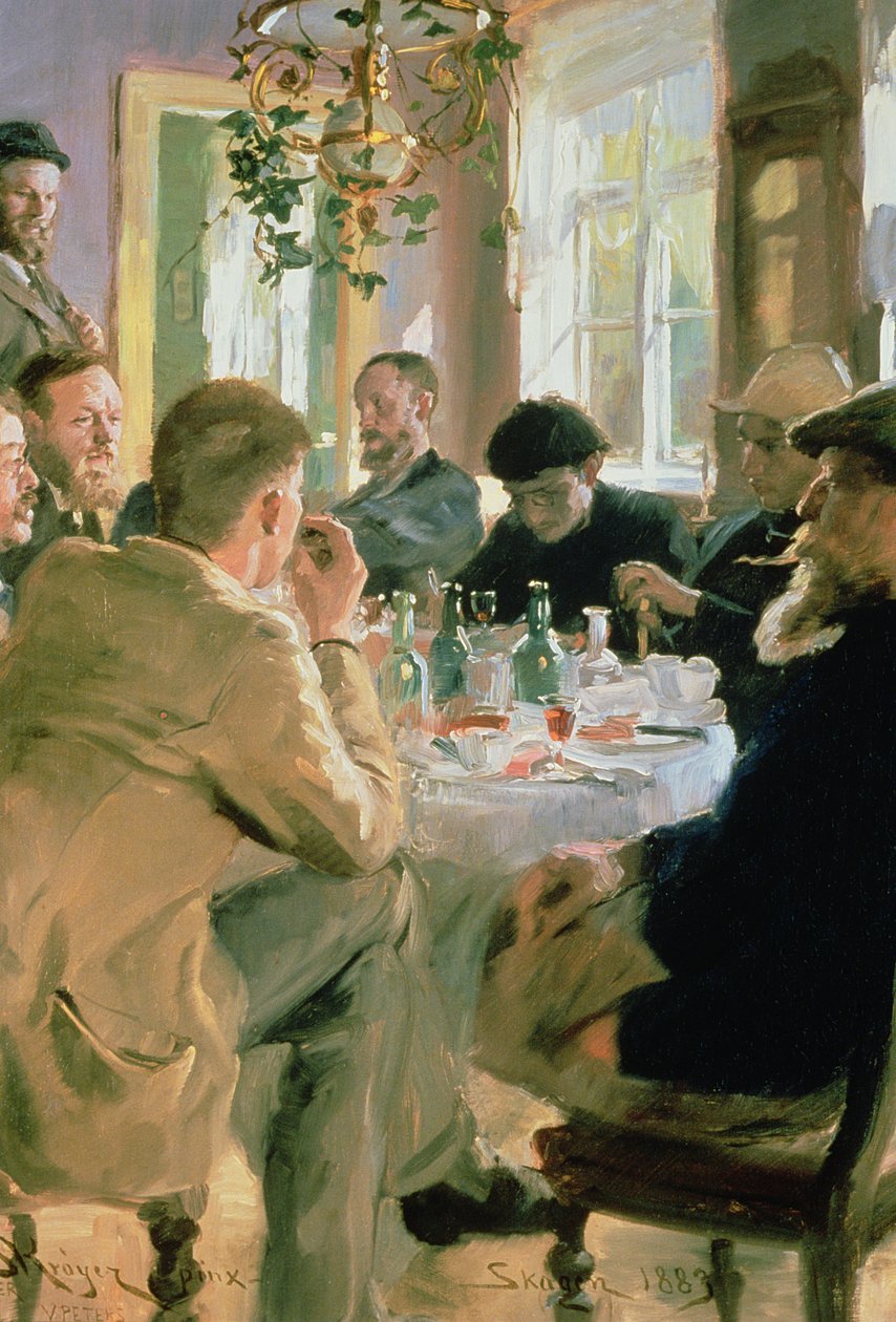 Frokosttid, 1883 af Peder Severin Krøyer
