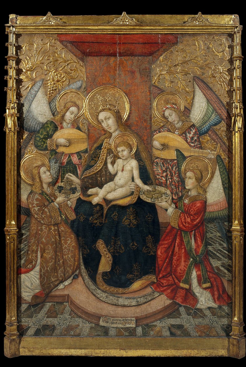 Jomfruen og englene af Pedro Garcia de Benavarre