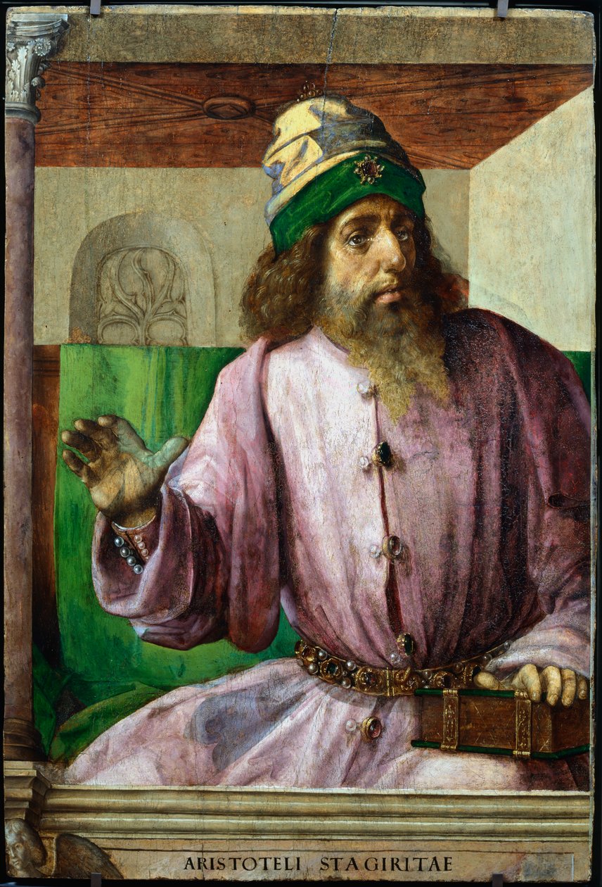 Aristoteles, oldgræsk filosof og videnskabsmand, c1470-c1504 af Pedro Berruguete