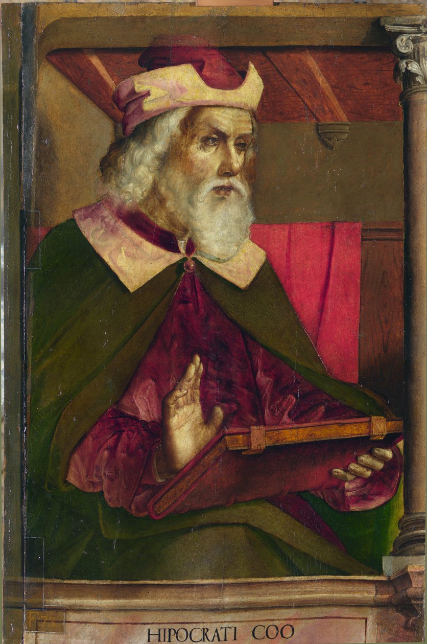 Hippokrates, ca. 1473-75 (olie på træ) af Pedro Berruguete