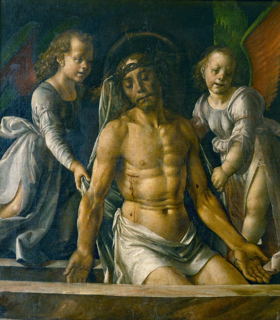 Pietà med to engle, 1480. af Pedro Berruguete