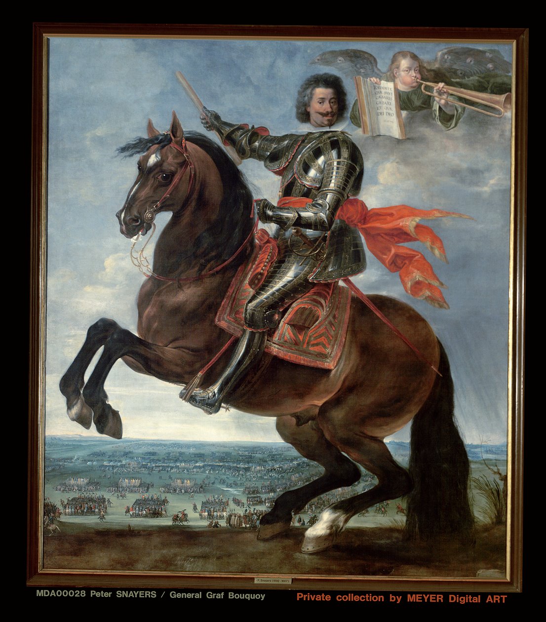 Portræt af general Graf Bouquoy af Peeter Snayers