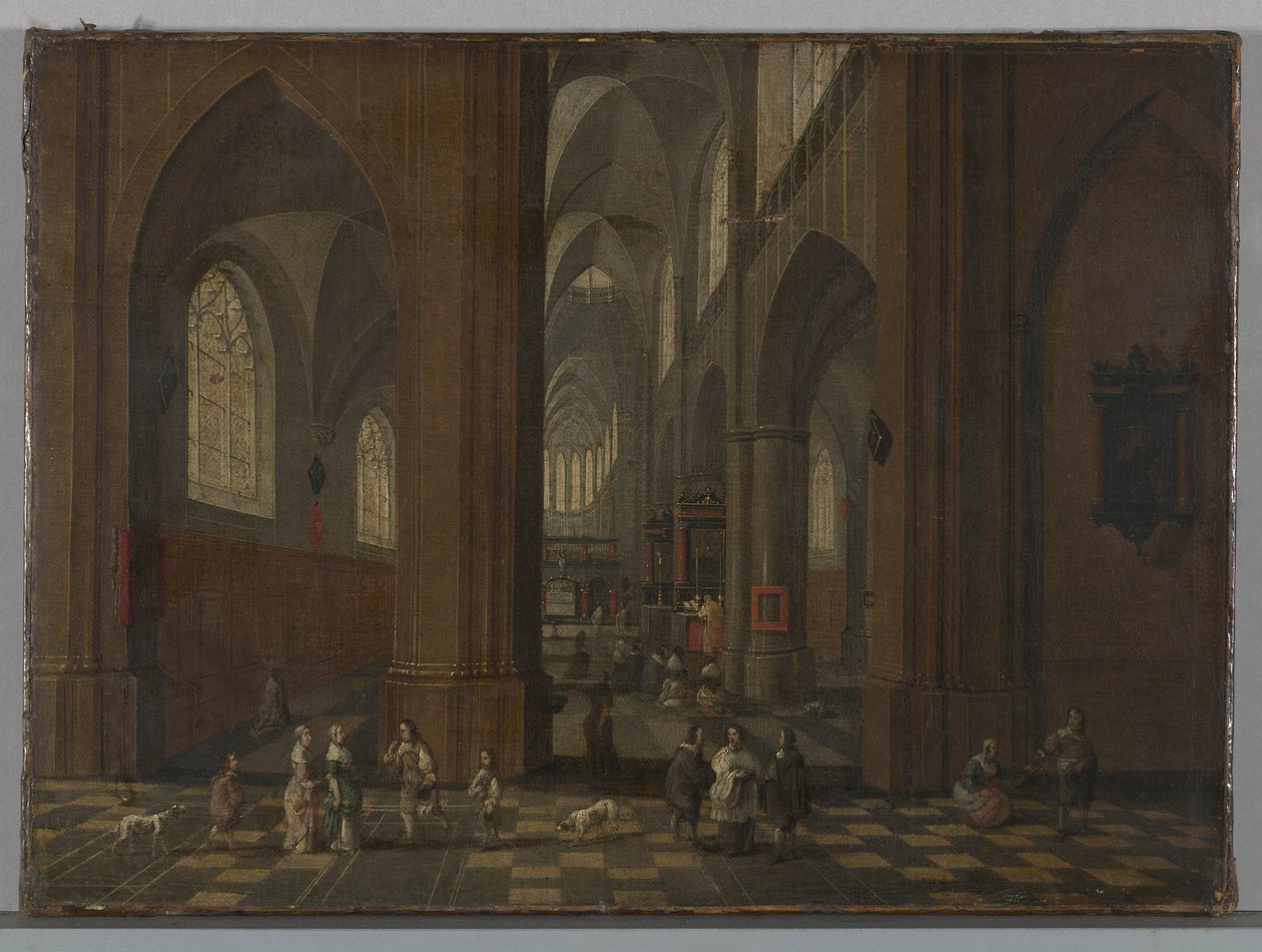 Kirkens interiør af Peeter Neeffs the Elder