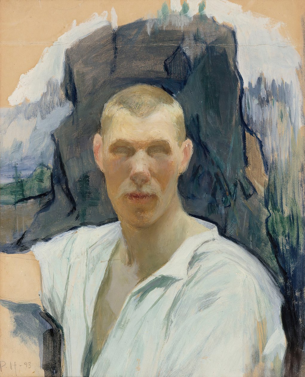 Selvportræt, 1893. af Pekka Halonen