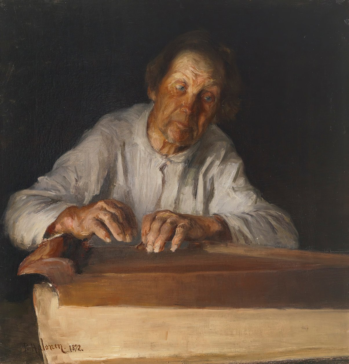Kantele-spilleren, 1892. af Pekka Halonen