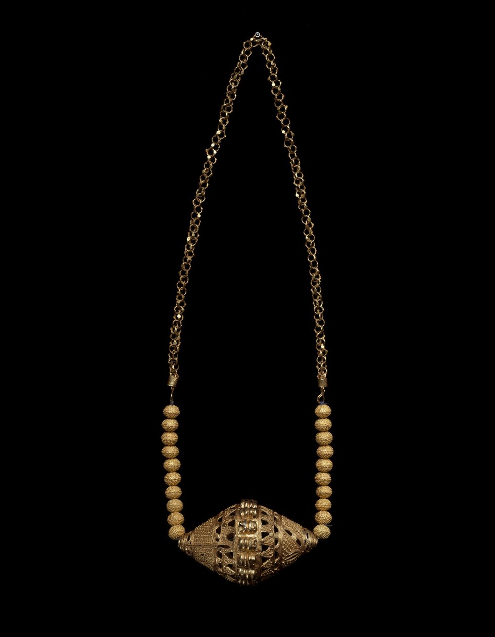 Halskæde, ca. 1900 (guld) af People Fulani