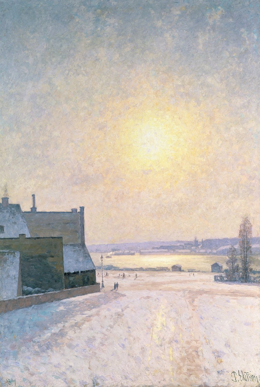 Sol og sne, Scene fra Stockholm af Per Ekstrom